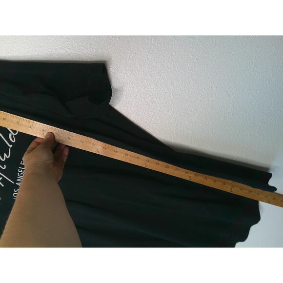 Maxfield Black Round Neck Short Sleeve Tee White Maxfield Los Angeles Logo M - Picture 4 of 9